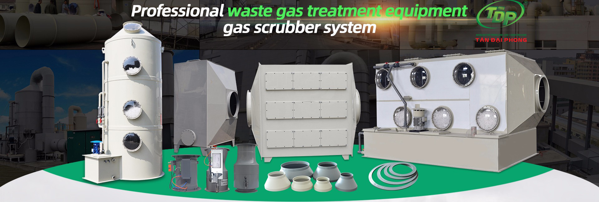 Tháp Hấp Thụ Bằng Nhựa PP