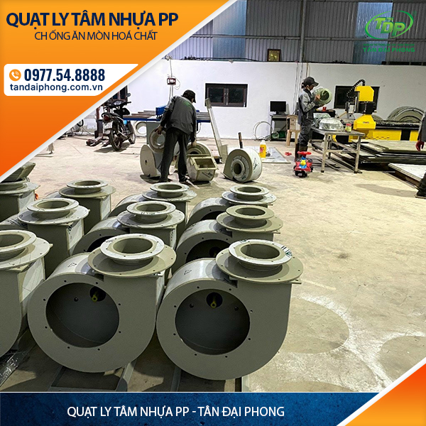 QUẠT LY TÂM NHỰA PP HÚT HƠI AXIT