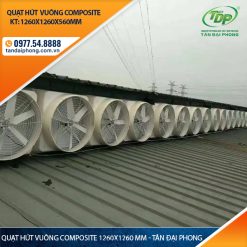 Quạt Hút Vuông Composite 1260×1260mm