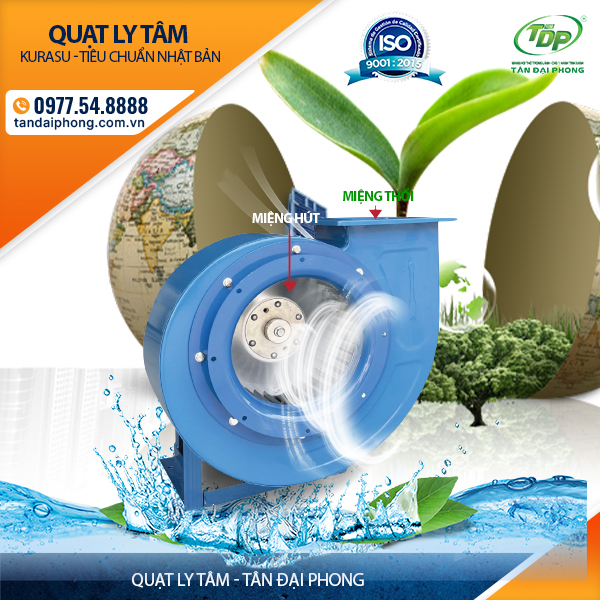 Quạt Ly Tâm KCF101-2.8-1.1KW/1.5HP