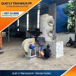 QUẠT LY TÂM NHỰA PP HÚT HƠI AXIT