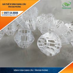 Giá thể vi sinh dạng cầu, Đệm vi sinh dạng cầu, quả cầu vi sinh, Quả cầu nhựa vi sinh, giá thể vi sinh dạng cầu D50, D100, D150mm