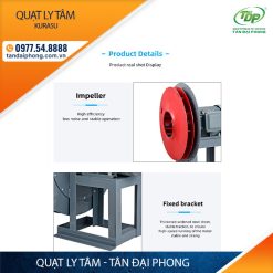 Quạt Ly Tâm Cao Áp 2.2kw/ Quạt Ly Tâm Cao Áp 3HP