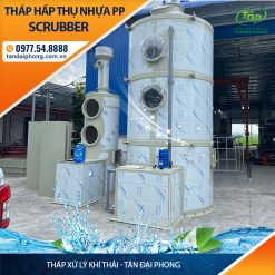 Tháp Hấp Thụ Bằng Nhựa PP D3000 mm