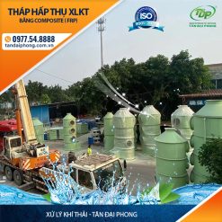 Tháp Hấp Thụ Xử Lý Khí Thải Bằng Composite