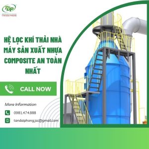 hệ lọc khí thải nhà máy sản xuất nhựa Composite