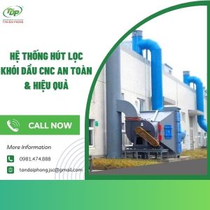 hệ thống hút lọc khói dầu CNC