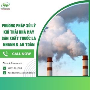 khí thải nhà máy sản xuất thuốc lá