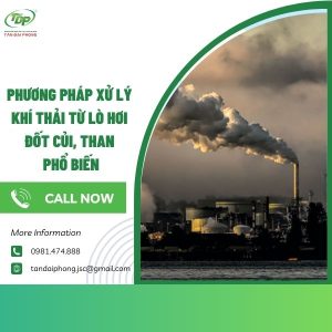 khí thải từ lò hơi đốt củi, than