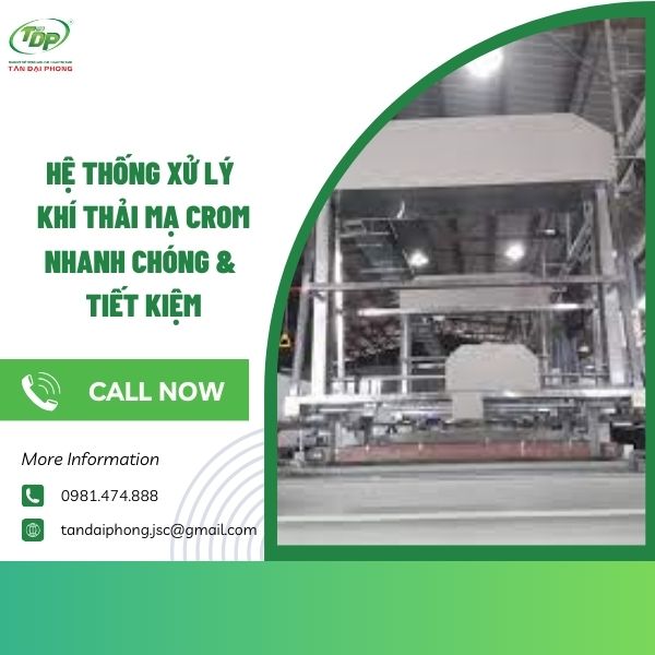 hệ thống xử lý khí thải mạ crom Những thiết bị có trong hệ thống xử lý khí thải mạ crom