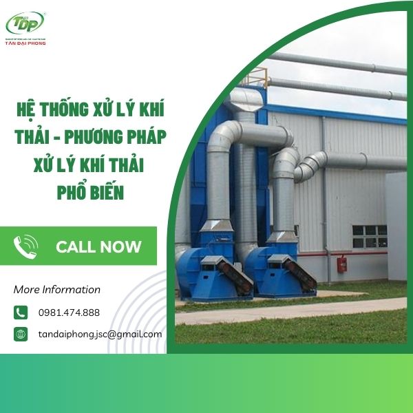hệ thống xử lý khí thải Xử lý khí thải bằng tháp rửa hiệu quả