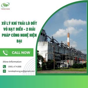 xử lý khí thải lò đốt vỏ hạt điều