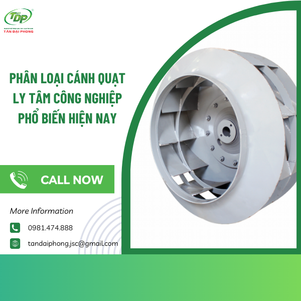 Loại cánh quạt cong nghiêng về phía sau
