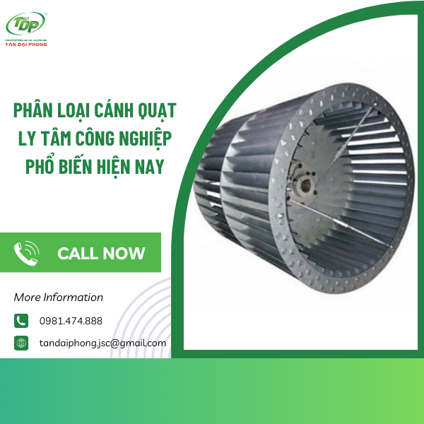 Loại cánh quạt cong nghiêng về phía trước