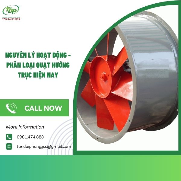 quạt hướng trục Phân loại quạt hút hướng trục trên thị trường