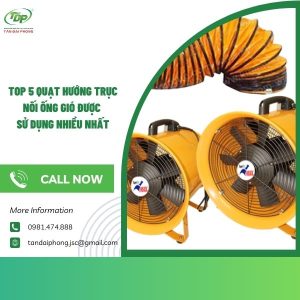 quạt hướng trục nối ống gió