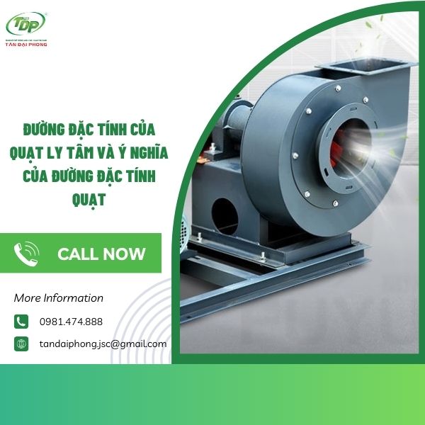 đường đặc tính của quạt ly tâm Tối ưu hóa đường đặc tính quạt ly tâm có thể giảm năng lượng tiêu thụ xuống