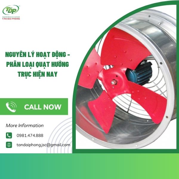 quạt hướng trục Ưu điểm của quạt hút hướng trục