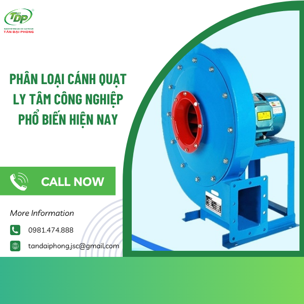 Ưu điểm khi sử dụng cánh quạt ly tâm công nghiệp