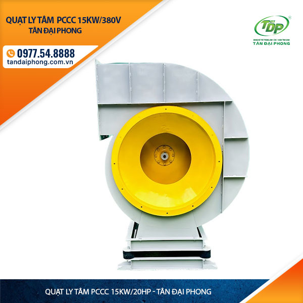 Quạt Ly Tâm Hút Khói Phòng Cháy 15Kw hay còn gọi là Quạt Ly Tâm Phòng Cháy 15kw, hay Quạt Ly Tâm Phòng Cháy 20Hp hay quạt ly tâm pccc 15Kw hoặc quạt ly tâm pccc 20Hp