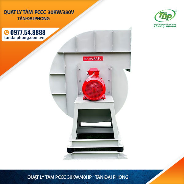 Quạt Ly Tâm Hút Khói Phòng Cháy 30Kw hay còn gọi là Quạt Ly Tâm Phòng Cháy 30Kw, hay Quạt Ly Tâm Phòng Cháy 40Hp hay Quạt Ly Tâm Pccc 30Kw hoặc Quạt Ly Tâm Pccc 40Hp
