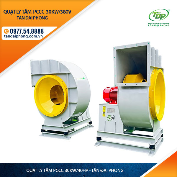 Quạt Ly Tâm Hút Khói Phòng Cháy 30Kw hay còn gọi là Quạt Ly Tâm Phòng Cháy 30Kw, hay Quạt Ly Tâm Phòng Cháy 40Hp hay Quạt Ly Tâm Pccc 30Kw hoặc Quạt Ly Tâm Pccc 40Hp
