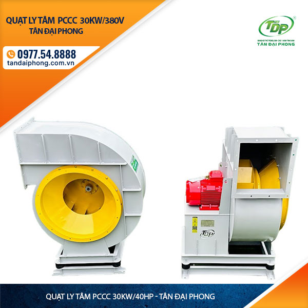 Quạt Ly Tâm Hút Khói Phòng Cháy 30Kw hay còn gọi là Quạt Ly Tâm Phòng Cháy 30Kw, hay Quạt Ly Tâm Phòng Cháy 40Hp hay Quạt Ly Tâm Pccc 30Kw hoặc Quạt Ly Tâm Pccc 40Hp