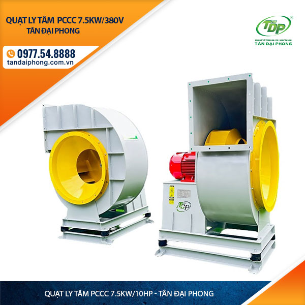 Quạt Ly Tâm Hút Khói Phòng Cháy 7.5Kw hay còn gọi là Quạt Ly Tâm Phòng Cháy 7.5kw, hay Quạt Ly Tâm Phòng Cháy 10Hp hay Quạt Ly Tâm Pccc 7.5Kw hoặc Quạt Ly Tâm Pccc 10Hp