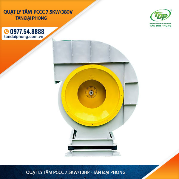 Quạt Ly Tâm Hút Khói Phòng Cháy 7.5Kw hay còn gọi là Quạt Ly Tâm Phòng Cháy 7.5kw, hay Quạt Ly Tâm Phòng Cháy 10Hp hay Quạt Ly Tâm Pccc 7.5Kw hoặc Quạt Ly Tâm Pccc 10Hp
