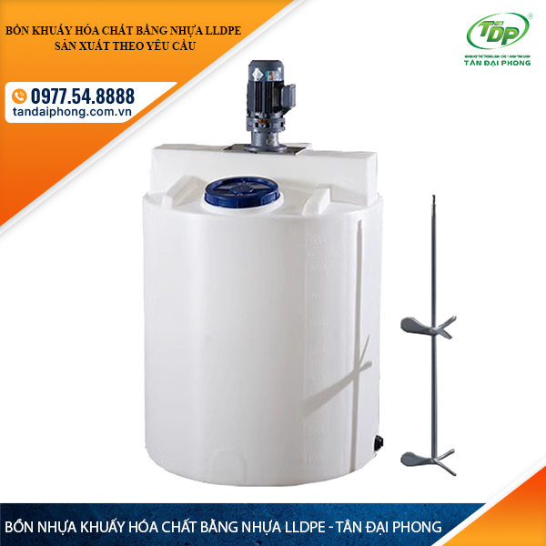 Bồn Khuấy Hóa Chất Bằng Nhựa PE