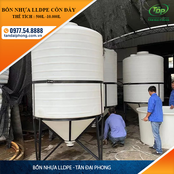 Bồn Nhựa LLDPE Vát Đáy