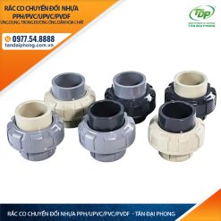 Rắc Co Chuyển Đổi Ống Nhựa PPH/PVC/UPVC/PVDF