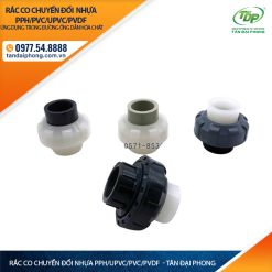 Rắc Co Chuyển Đổi Ống Nhựa PPH/PVC/UPVC/PVDF