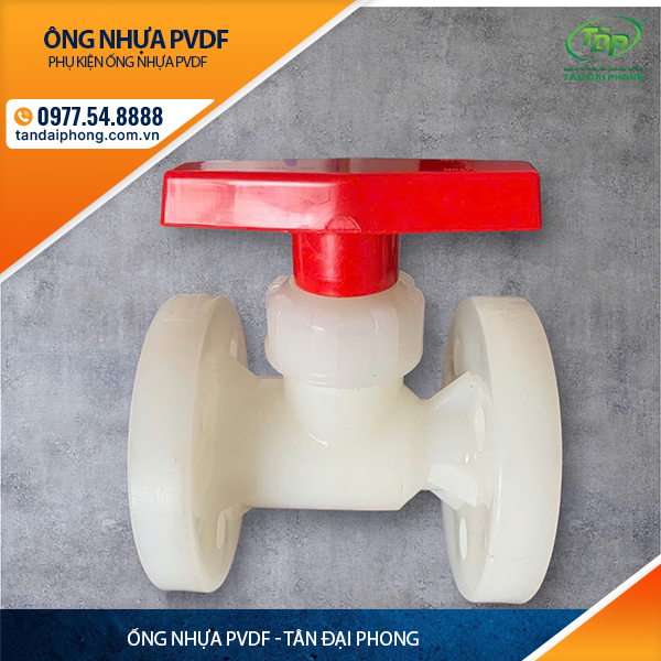 Van Mặt Bích PVDF