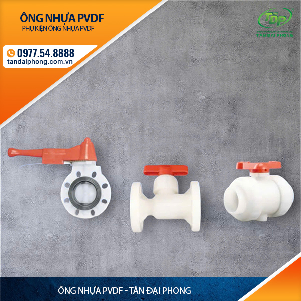 Van Mặt Bích PVDF