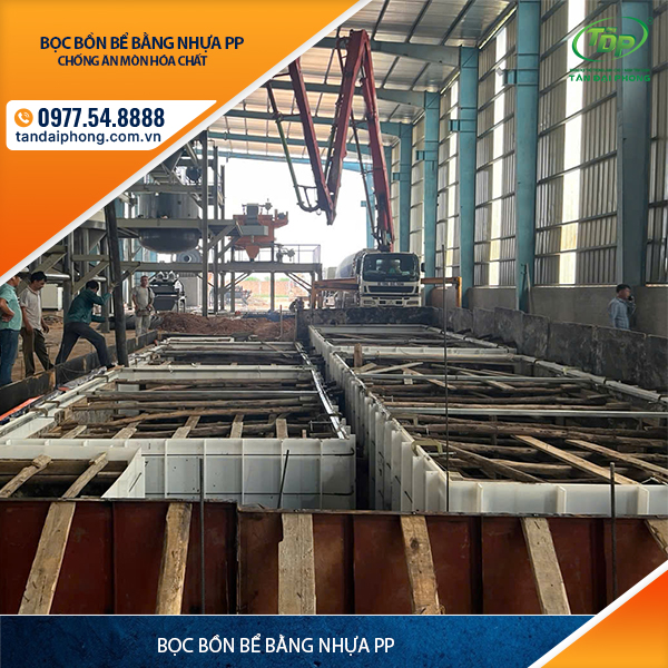 Bọc bồn bể bằng nhựa PP