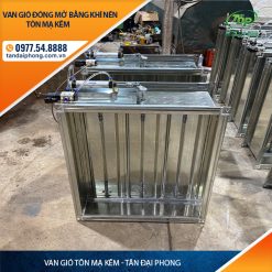 Van Gió Đóng Mở Bằng Khí Nén
