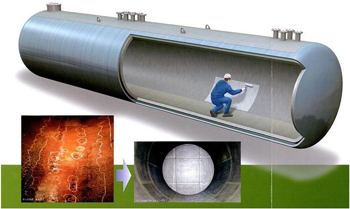 Bồn Sắt Bọc Composite Frp