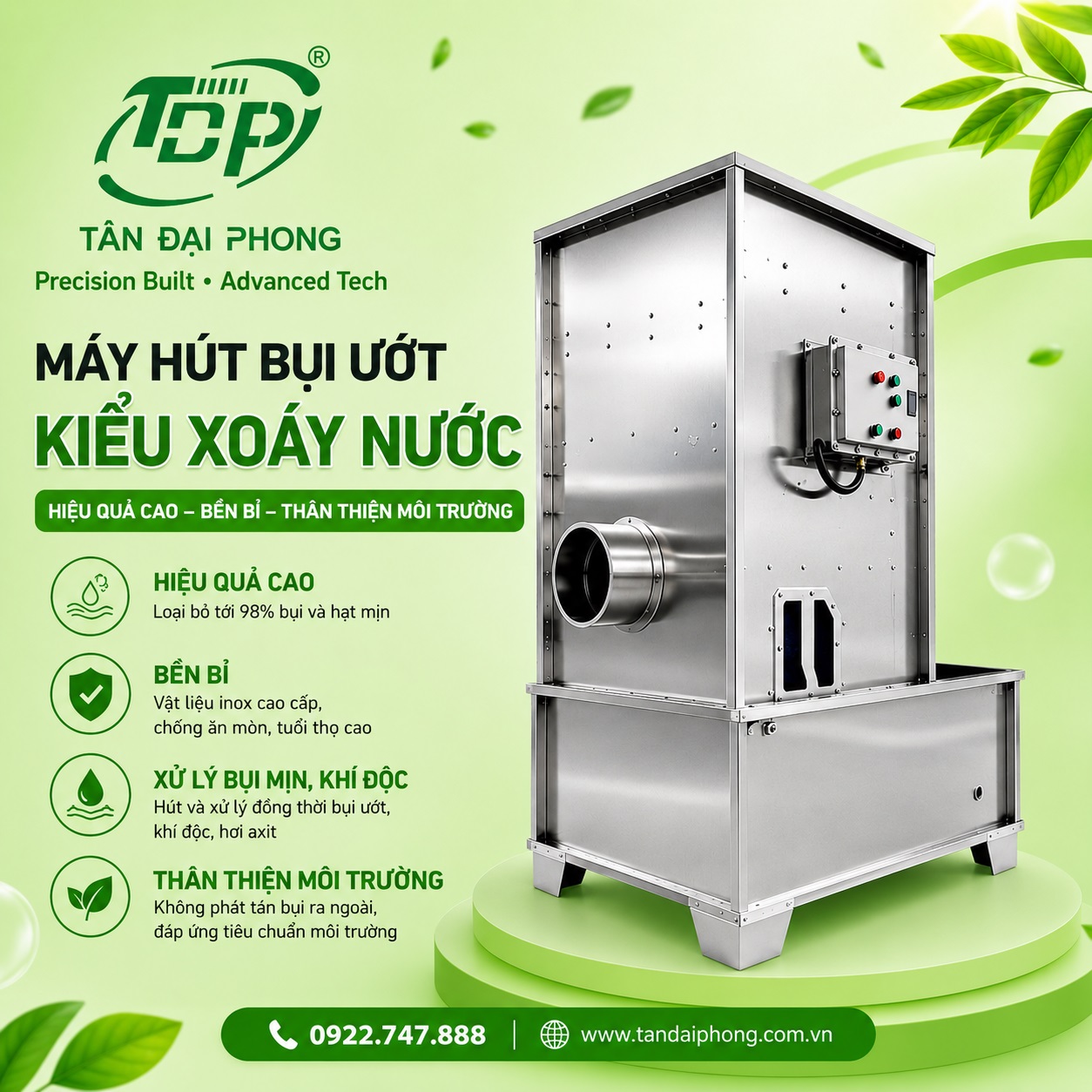 Máy Hút Bụi Ướt Kiểu Xoáy Nước