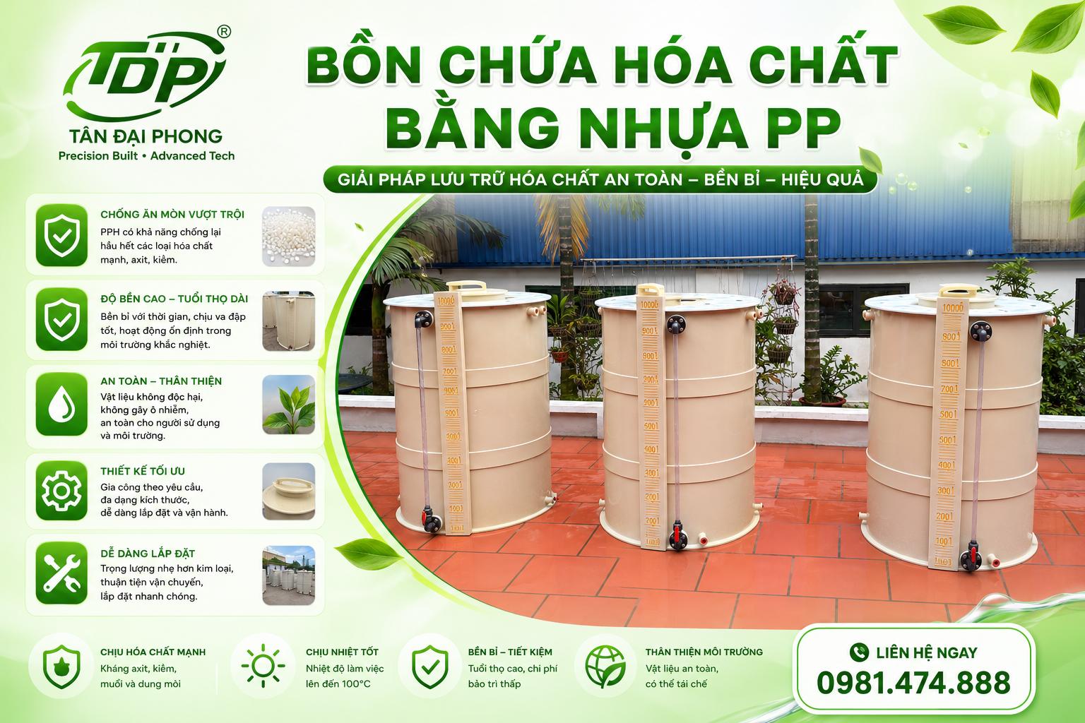 Bồn Chứa C₆H₈O₇ (Axit Citric)