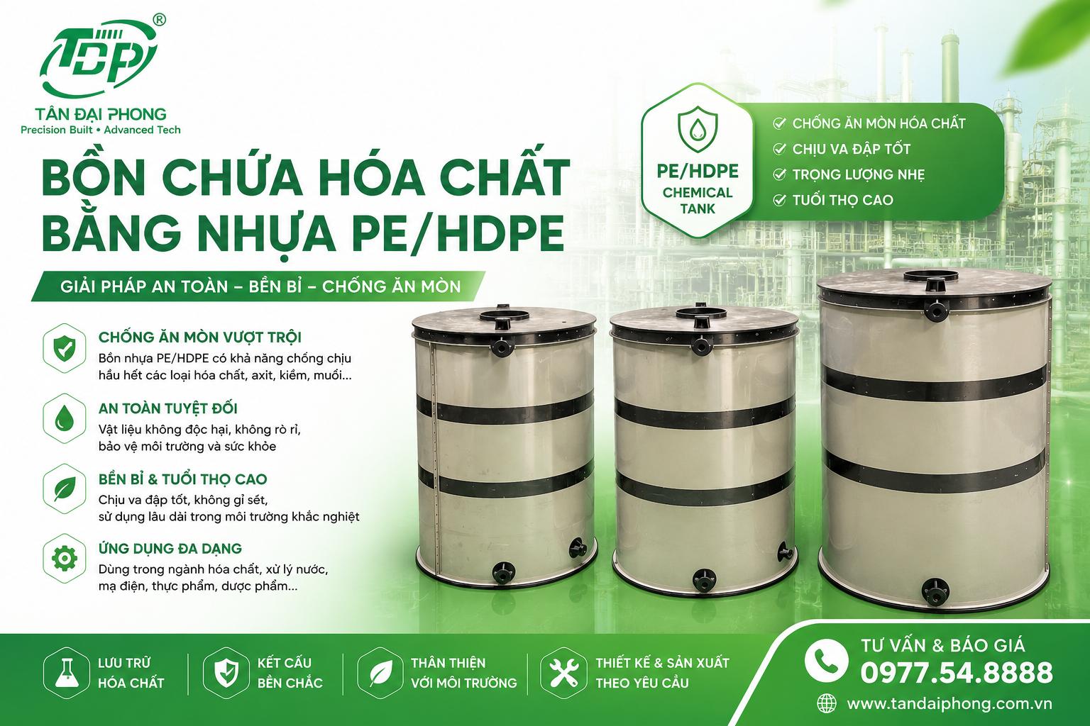 Bồn Chứa C₆H₈O₇ (Axit Citric)