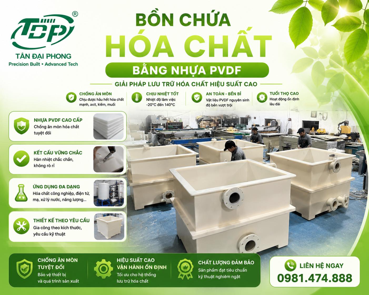 Bồn Chứa C₆H₈O₇ (Axit Citric)