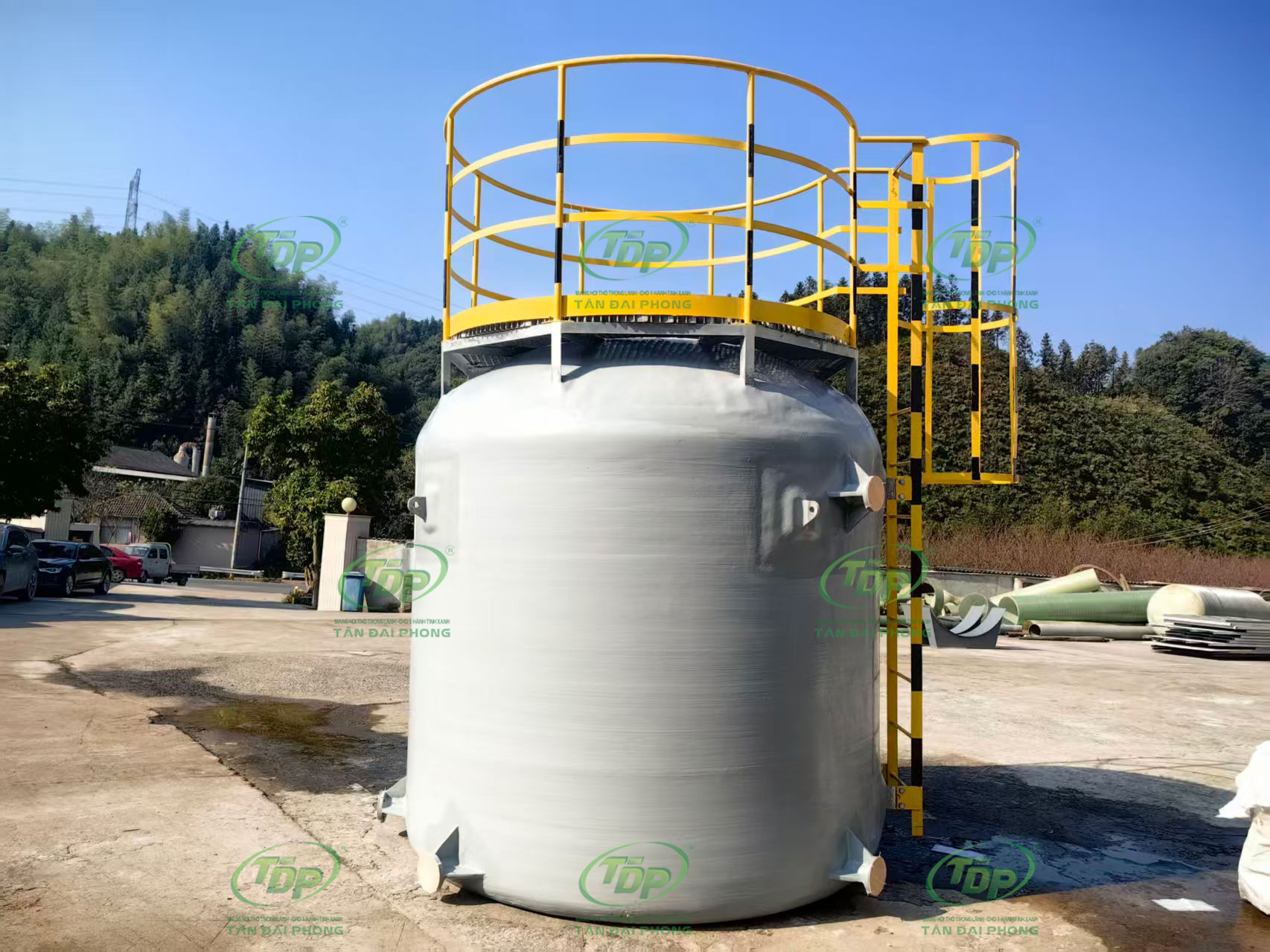 Bồn Chứa NaOH Bằng Composite FRP