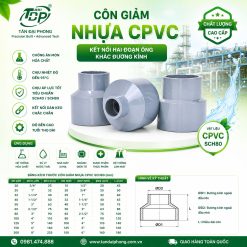Côn Giảm Nhựa CPVC SCH80