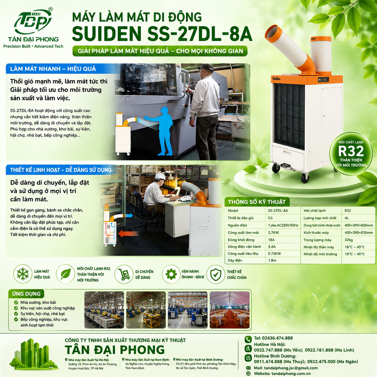Điều Hòa Di Động Suiden SS-27DL-8A