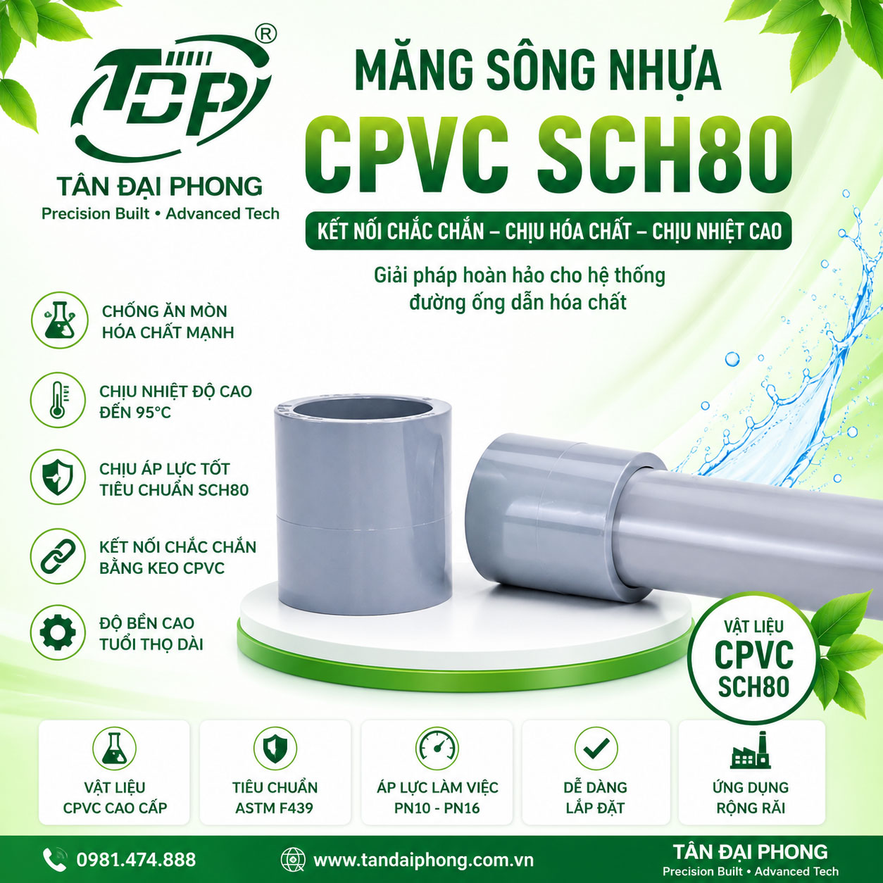 Măng Sông Nhựa CPVC