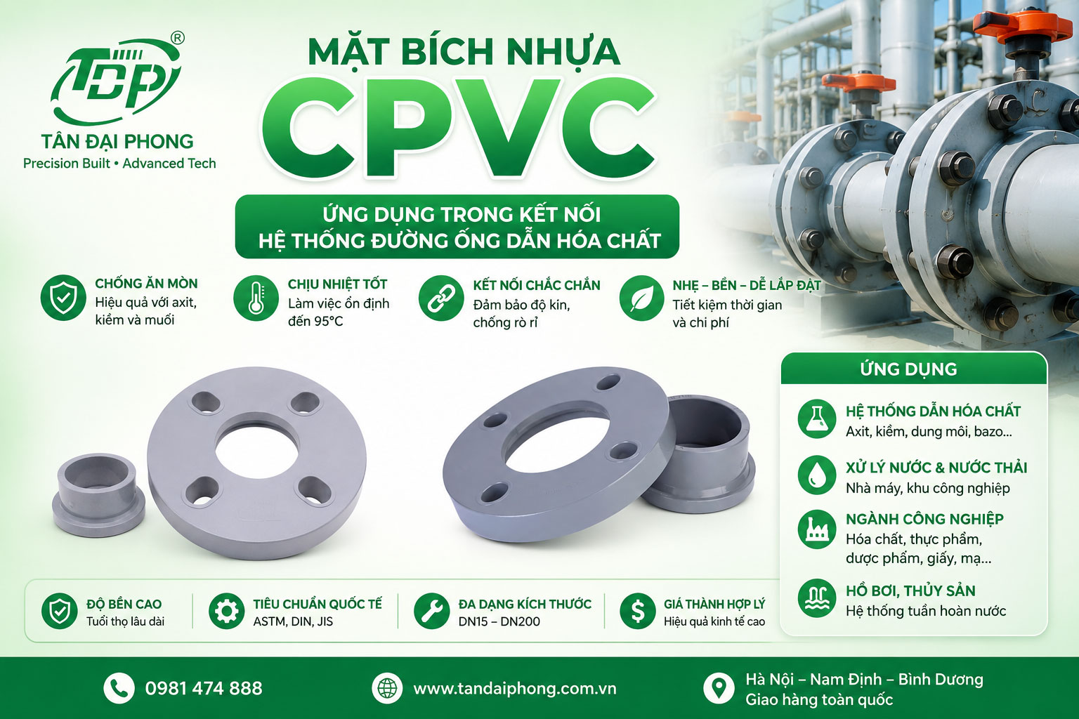 Mặt Bích Nhựa CPVC