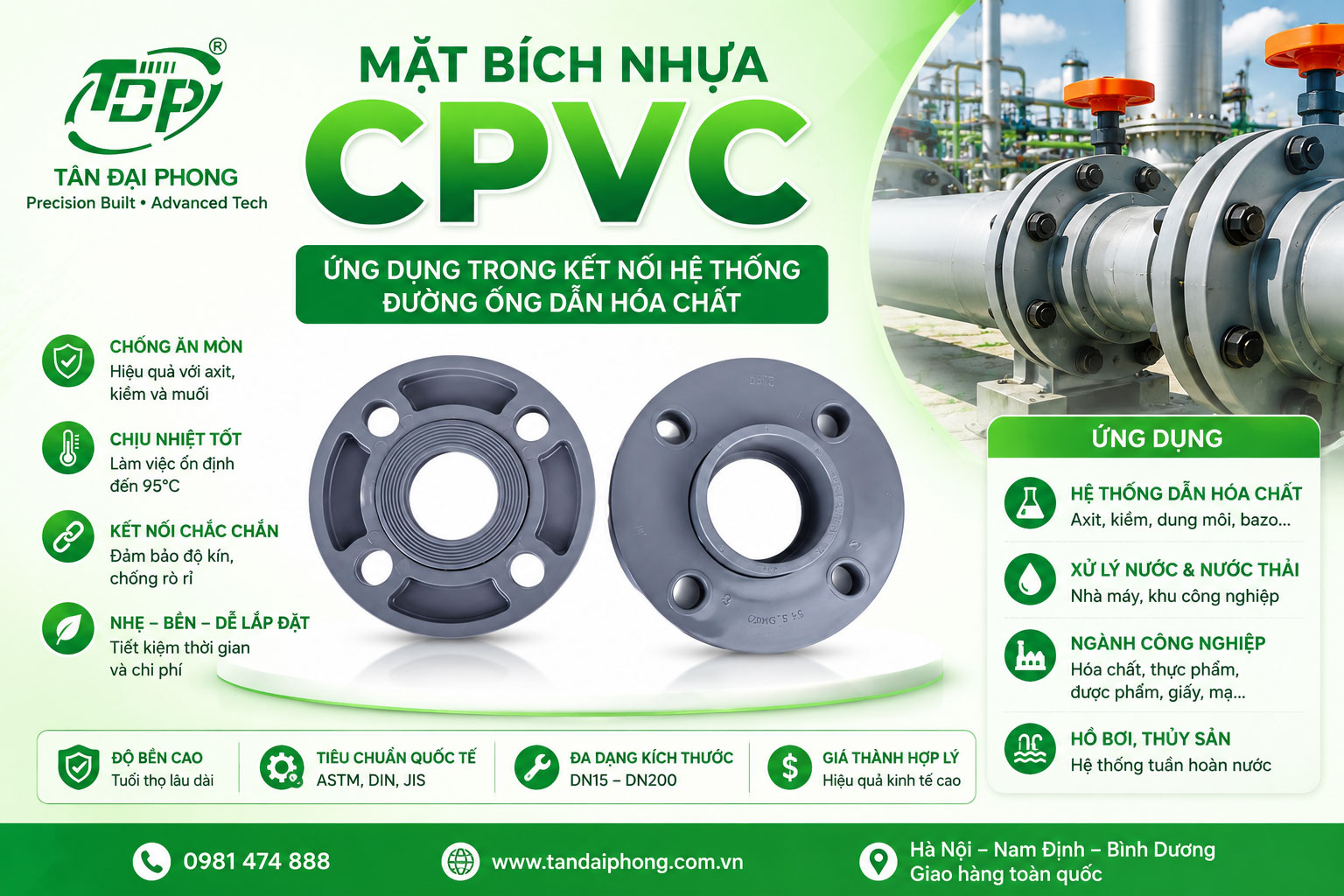 Mặt Bích Nhựa CPVC