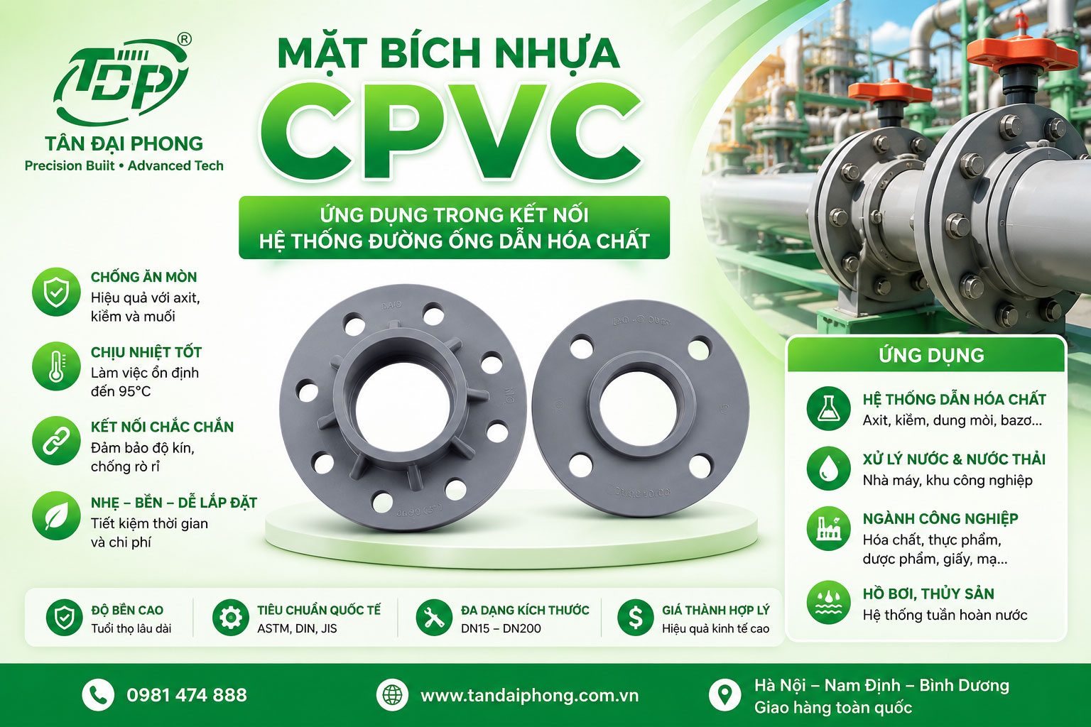 Mặt Bích Nhựa CPVC