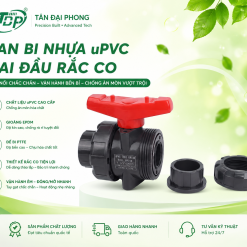 Van Bi Nhựa uPVC Hai Đầu Rắc Co